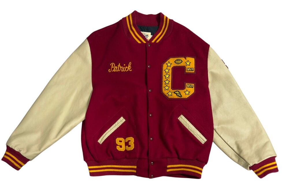 Dehen 1920 Jacket Made in USA Wool/Leather Size XXL Varsity Letterman Shipley